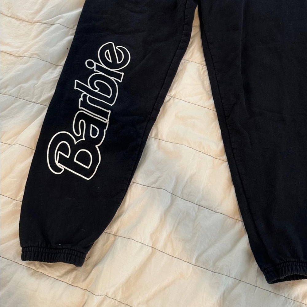 Barbie Women’s XS Black Logo Sweatpants by PacSun - Picture 2 of 4